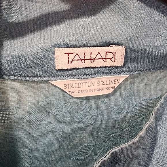 TAHARI Cotton Blended Sleeves Blouse size 14 - Picture 2 of 15
